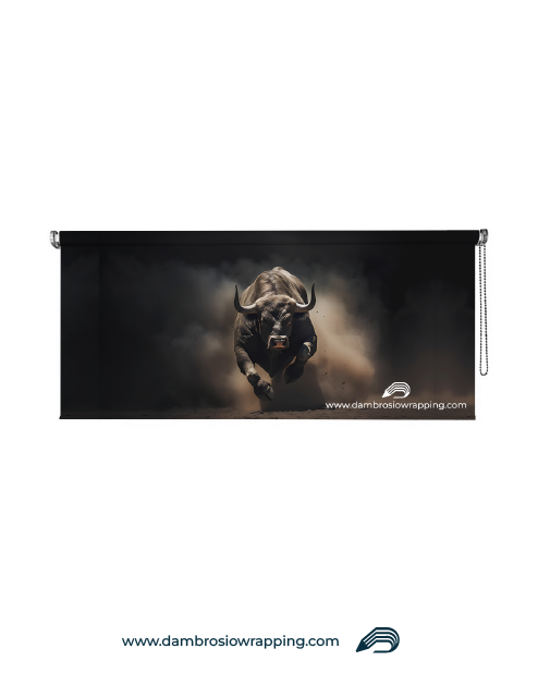 Blackout Roller Blind - Angry Bull