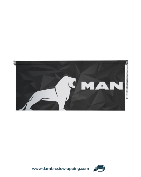 Blackout Roller Blind - MAN Dynamic Triangles