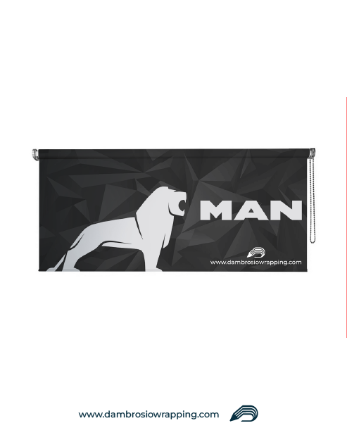 Blackout Roller Blind - MAN Dynamic Triangles