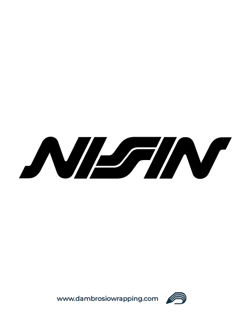 Adesivo Logo Nissin - Nero