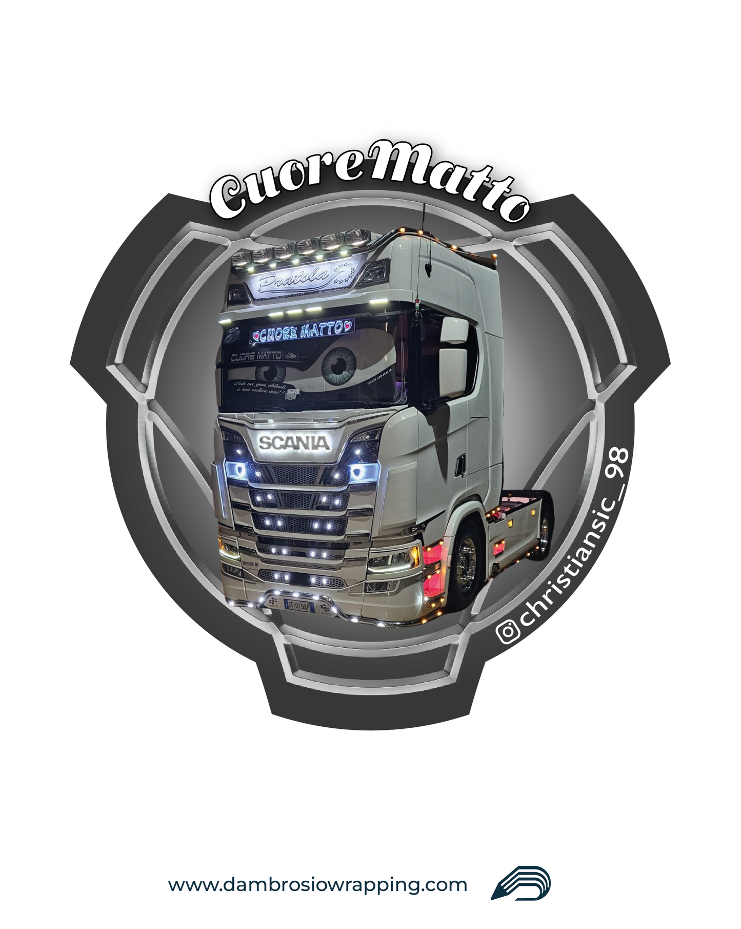 Adesivi Social Camion - Stile Scania