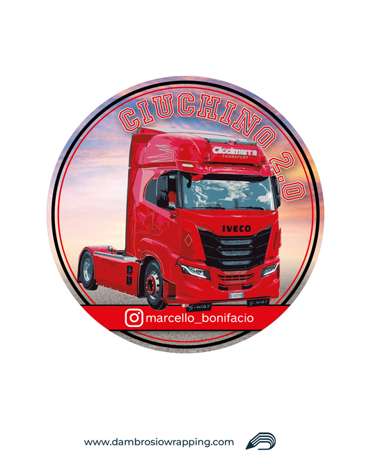 Adesivi Social Camion - Stile Sunset