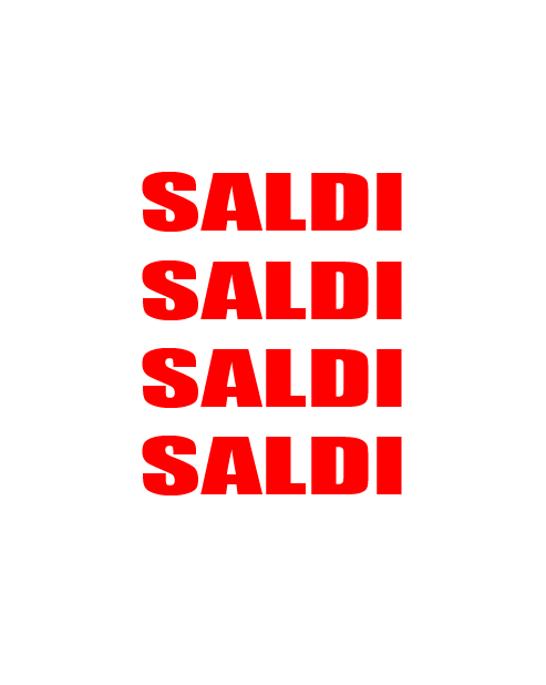 Adesivo Saldi Saldi Saldi