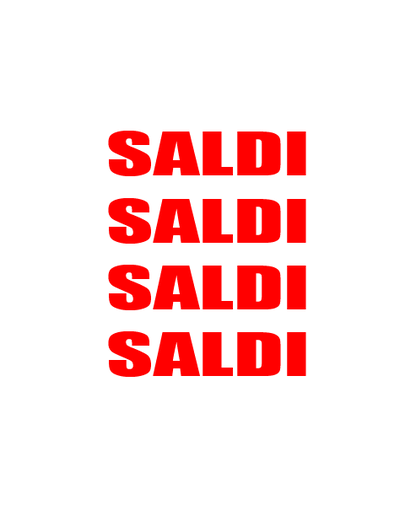 Adesivo Saldi Saldi Saldi