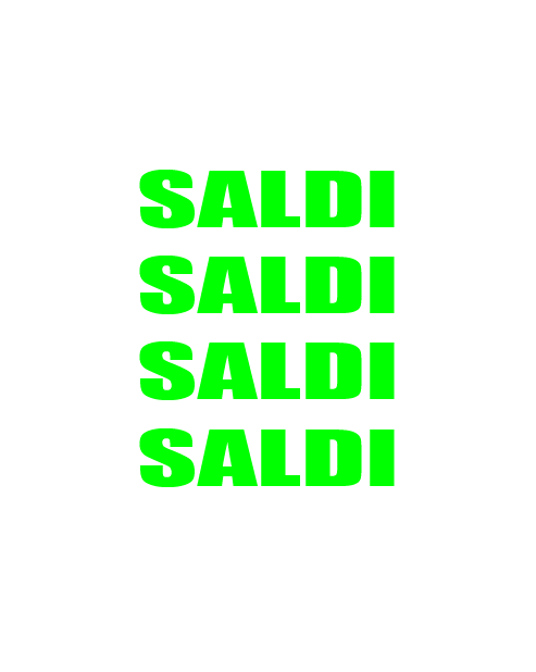 Adesivo Saldi Saldi Saldi