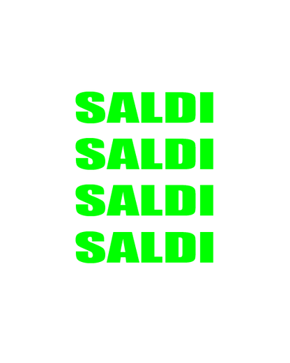 Adesivo Saldi Saldi Saldi