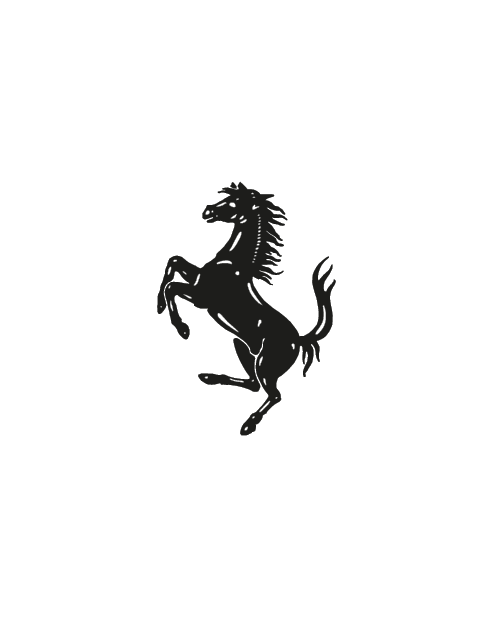 Adesivo Logo Ferrari Cavallo