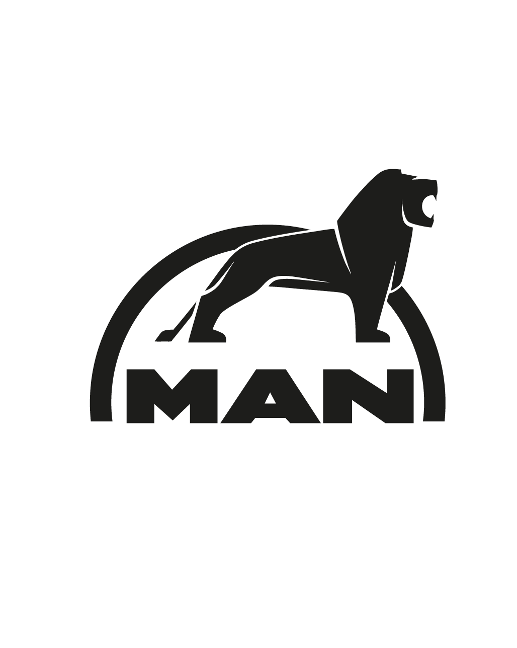 Adesivo Camion Man Logo completo