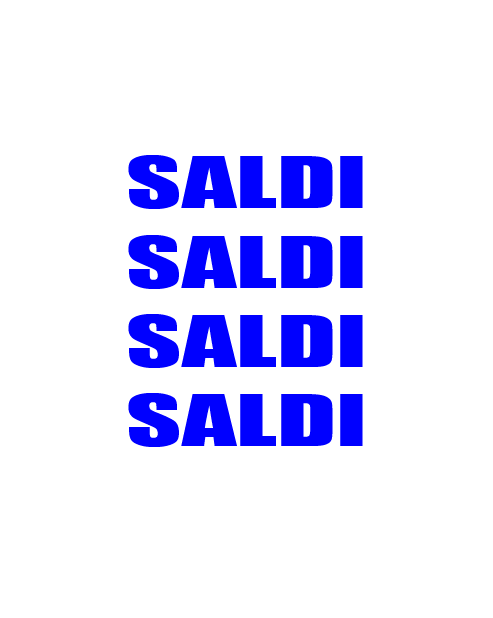 Adesivo Saldi Saldi Saldi