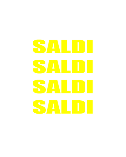 Adesivo Saldi Saldi Saldi