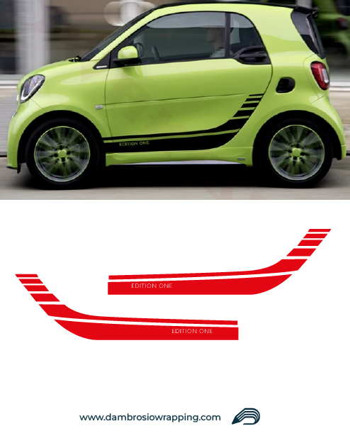 Kit Fasce Adesive Laterali Smart Brabus - Edition One