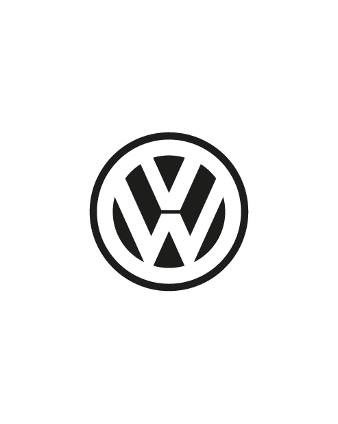 Adesivo Logo Volkswagen -  Nero