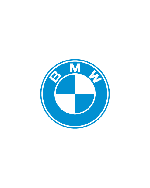 Adesivo Logo Bmw Azzurro