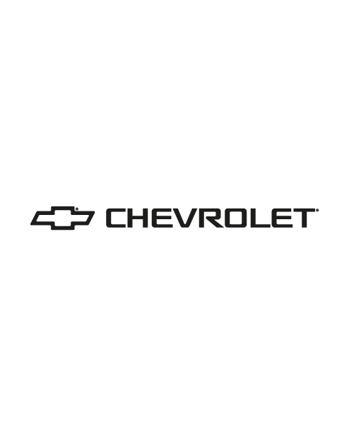 Adesivo Logo Chevrolet Completo Orizzontale - Nero