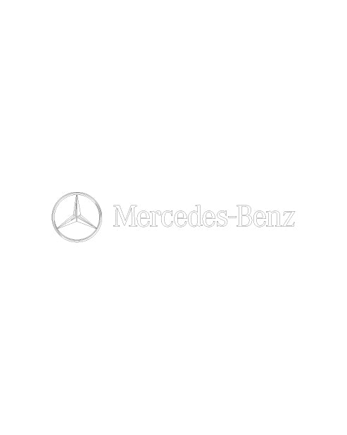 Adesivo Logo Mercedes Benz con Emblema