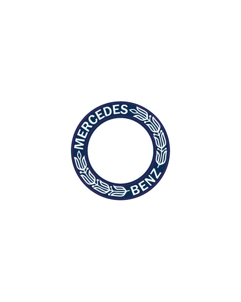 Adesivo Anello Logo Mercedes Benz Vintage