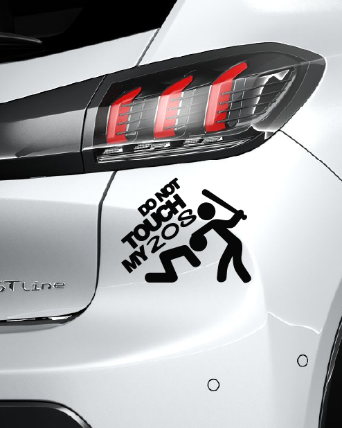 Kit Adesivo "Don't touch my 208" per Peugeot 208