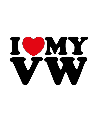 Adesivo "I Love MY VW" Volkswagen