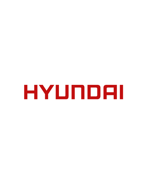 Adesivo Scritta "Hyundai" - Rosso