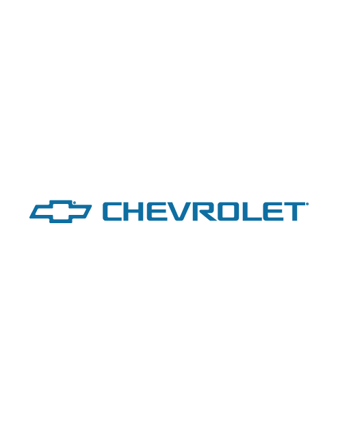 Adesivo Logo Chevrolet Completo Orizzontale - Blu