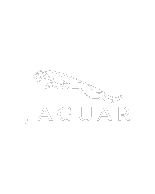 Adesivo Logo Jaguar Completo - Bianco