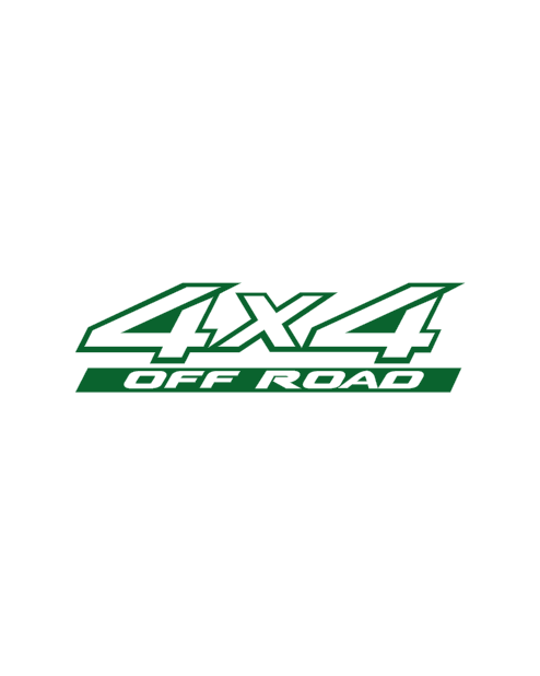 Adesivo Logo "4x4 Off Road" Land Rover - Verde