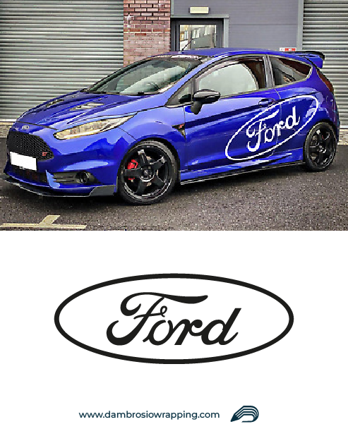 Adesivo Laterale Logo Ford Stilizzato