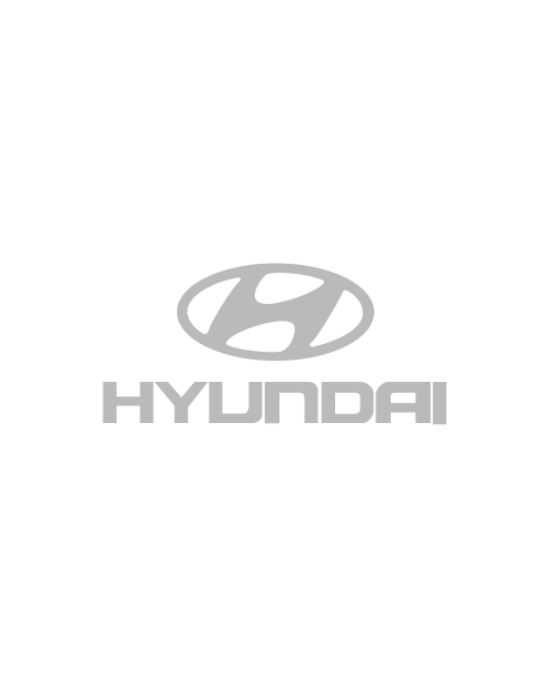 Adesivo Logo Hyundai - Grigio