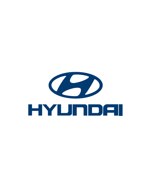 Adesivo Logo Hyundai - Blu