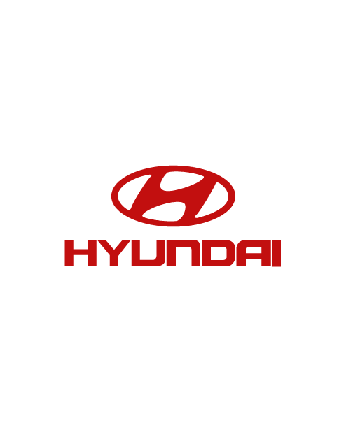 Adesivo Logo Hyundai - Rosso