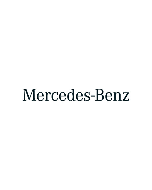 Adesivo Logo Mercedes Benz scritta