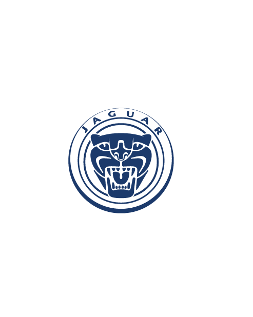 Adesivo Logo Jaguar Cerchio - Blu