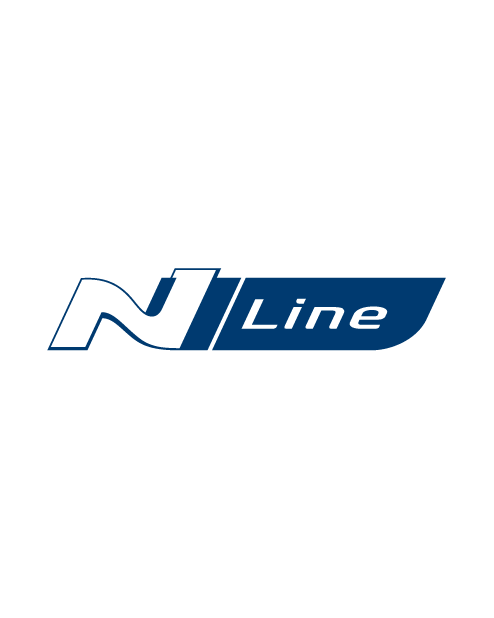 Adesivo Logo "N Line" Hyundai - Blu