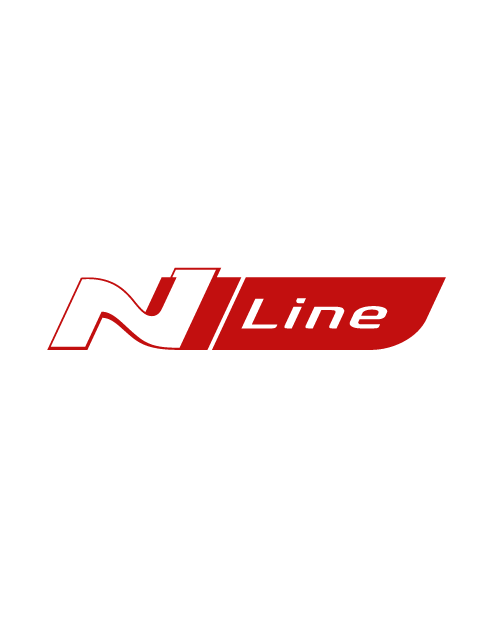 Adesivo Logo "N Line" Hyundai - Rosso