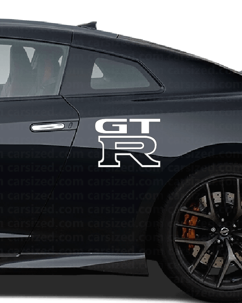 Adesivo Logo "GTR" Nissan - Bianco