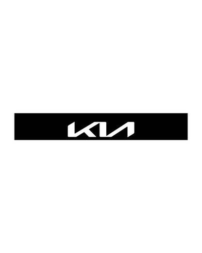 Kit Adesivo Fascia Parasole con logo Kia Trasparente