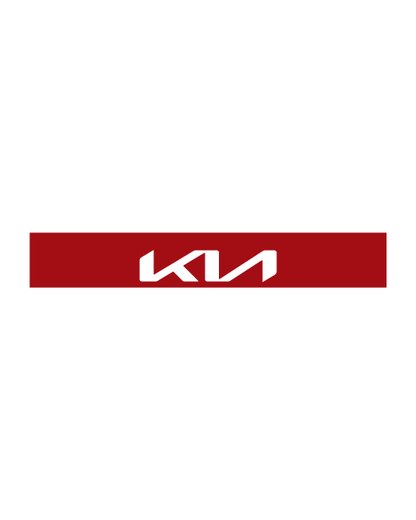 Kit Adesivo Fascia Parasole con logo Kia Trasparente