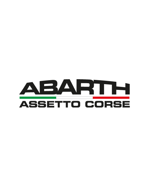 Adesivo Logo Abarth Assetto Corse Nero