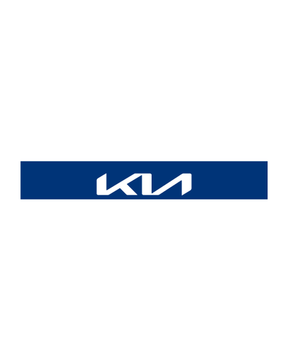 Kit Adesivo Fascia Parasole con logo Kia Trasparente