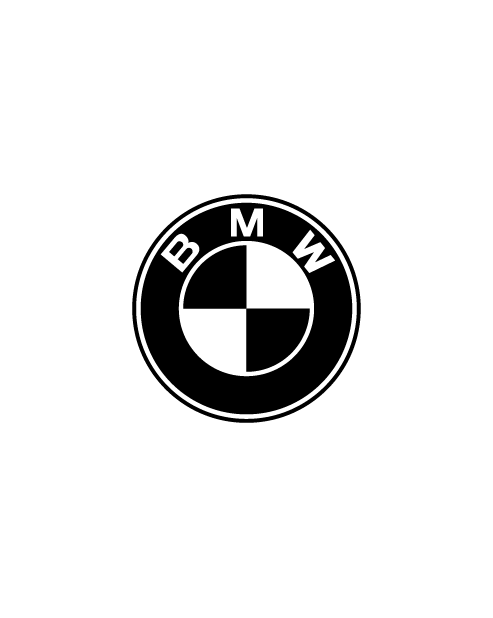 Adesivo Logo Bmw Nero