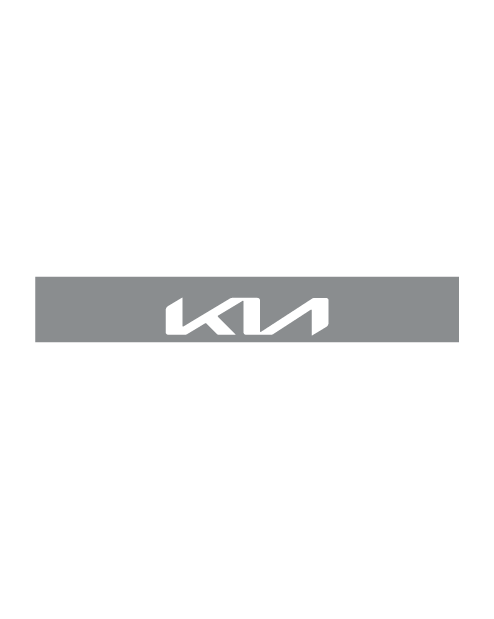 Kit Adesivo Fascia Parasole con logo Kia Trasparente