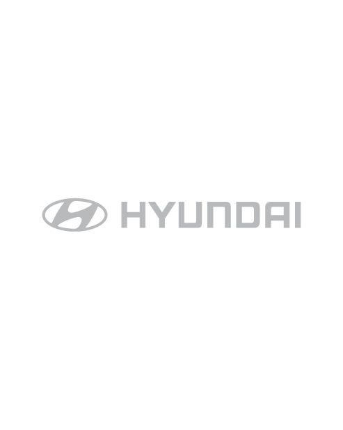 Adesivo Logo Hyundai Orizzontale - Grigio