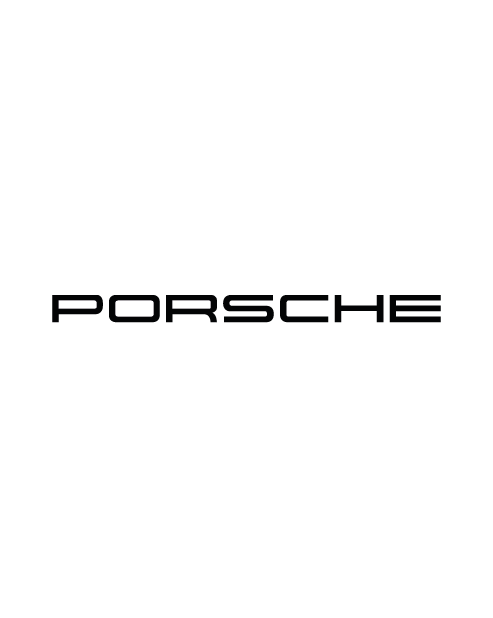 Adesivo Logo Porsche scritta