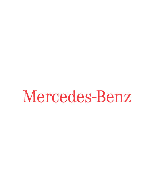 Adesivo Logo Mercedes Benz scritta