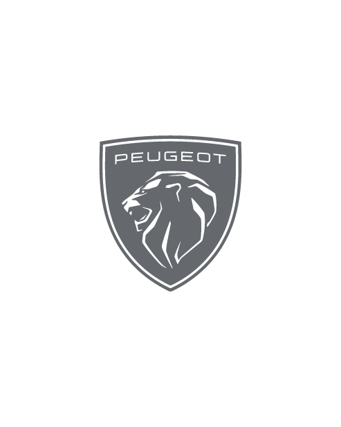 Adesivo Nuovo Emblema Peugeot - Grigio