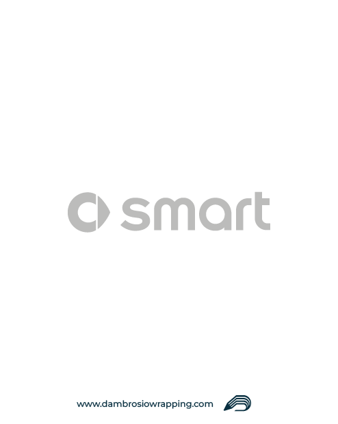 Adesivo Logo Smart con Emblema - Grigio