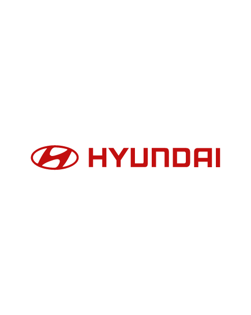 Adesivo Logo Hyundai Orizzontale - Rosso