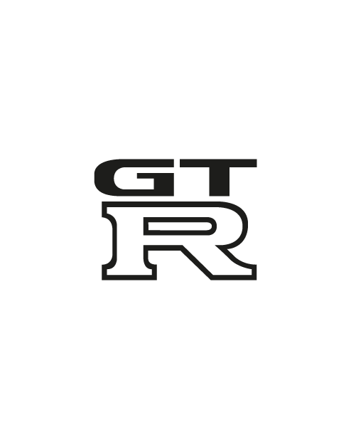 Adesivo Logo "GTR" Nissan - Nero