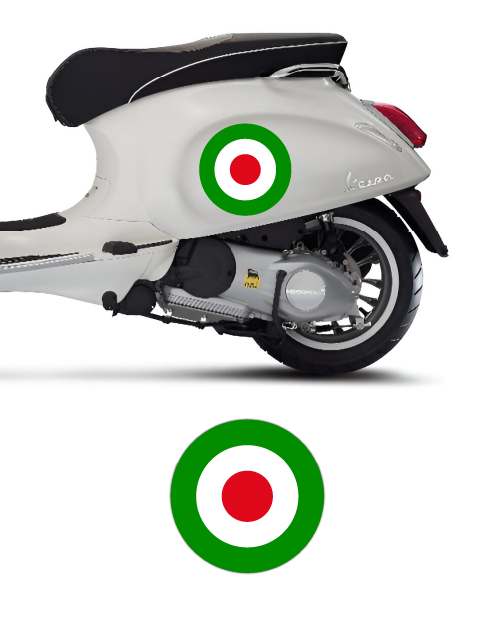 Kit Adesivo Bandiera Italia per Vespa