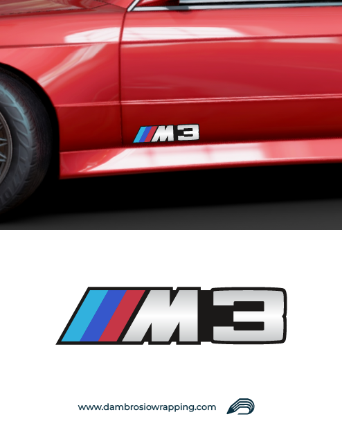 Adesivo Bmw New M3 per laterale